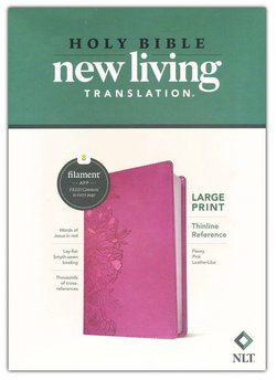 Image of NLT Large Print Thinline Reference Bible, Filament Enabled Edition (Red Letter,