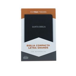 Image of RVR 1960 Biblia Compacta Letra Grande, negro piel fabricada