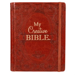 Image of KJV Brown Faux Leather Hardcover My Creative Bible
