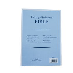 Image of KJV Bible Heritage Reference Black Bonded Leather