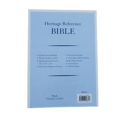 Image of KJV Heritage Black Reference Bible -Genuine Leather