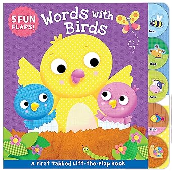Image of Words with Birds (First Tabbed Board Book)