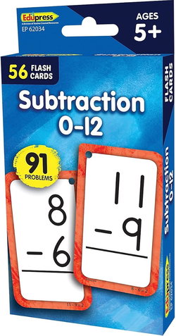 Image of Subraction 0–12 Flash Cards
