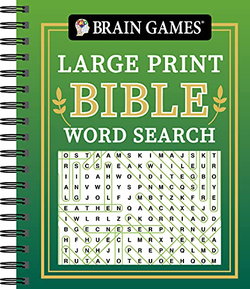 Image of Brain Games – Large Print Bible Word Search -Green