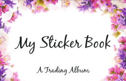 Image of My Sticker Book- Pink Flower Trading Album