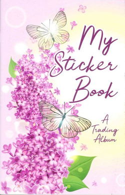 Image of My Sticker Album: Pink Butterfly Trading Album