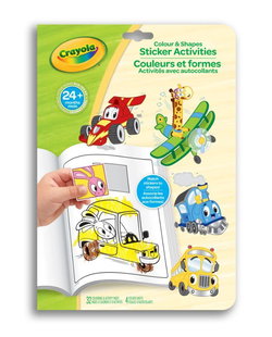 Image of Crayola Sticker Activity Book, Whimsical Wheels