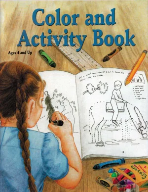 Color and Activity Book -Girl and Coloring Book