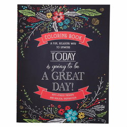 Image of Colouring Book:Today is Going to be a Great Day Adult Coloring Book
