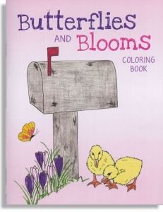 Image of Colouring Book: Butterflies and Blooms