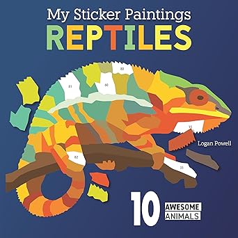 Image of My Sticker Paintings: Reptiles: 10 Awesome Animals