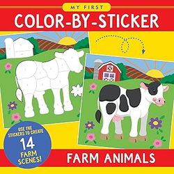 Image of Color-By-Sticker Farm Animals
