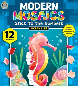 Image of Ocean Life Stick to the Letters (Sticker by Letter) Modern Mosaic