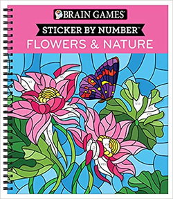 Image of Brain Games – Sticker by Number: Flowers & Nature