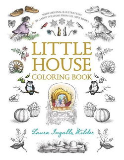 Image of Little House Coloring Book for Adults and Kids to Share