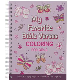 Image of Coloring Book Favorite Bible Verses for Girls Wirebound
