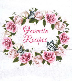 Image of Recipe Card Binder Pink Roses