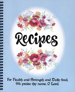 Image of Blank Recipe Book Blue Health and Strength N/A
