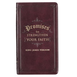 Image of Promises to Strengthen Your Faith Brown Faux Leather Gift Book
