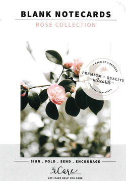 Image of ICare- Rose Collection Blank Notecards