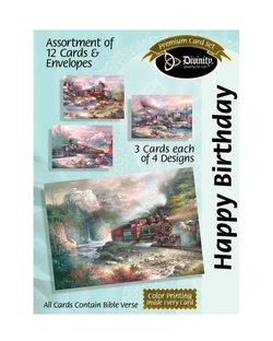 Image of Boxed Cards: Birthday, Trains, Scripture
