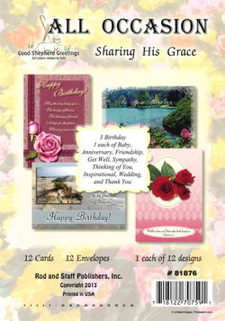 Image of Cards All Occasion Sharing His Grace