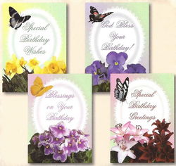 Image of Cards Birthday Flower Palette