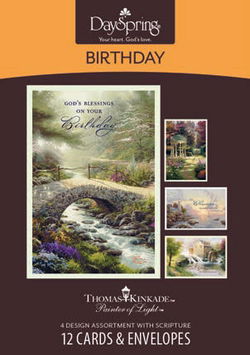 Image of Cards Birthday Thomas Kinkade Bxd