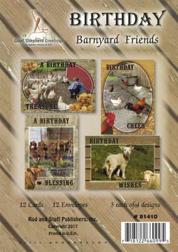 Image of Cards Birthday Children’s Barnyard Friends