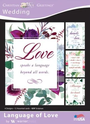 Cards - Wedding - Language of Love