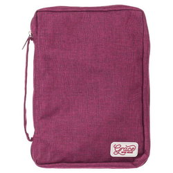 Image of BC: Plum Poly-Canvas with Grace Badge – Large