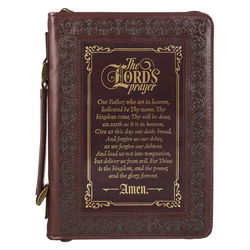 Image of BC: The LORD’s Prayer Walnut and Burgundy Faux Leather Medium