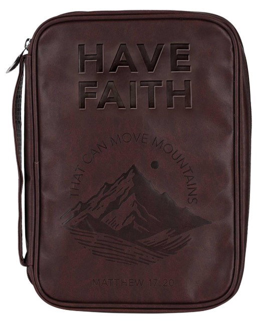 Bible Cover Mountain Have Faith Large