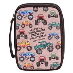 Image of Bible Case I Can Do All Things Trucks Large