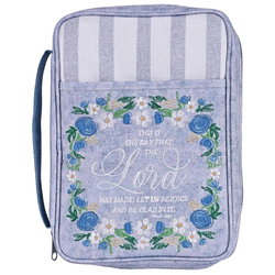 Image of Bible Cover Floral The Day The Lord Large