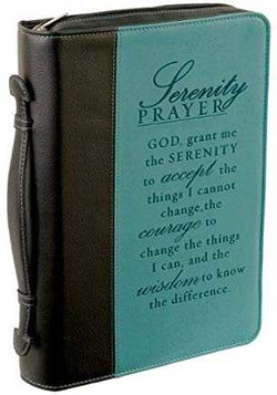 Image of BC: Serenity Prayer Two-tone Turquoise and Black Medium