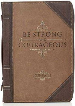 Image of BC: Be Strong & Courageous Joshua 1:9 Brown Medium