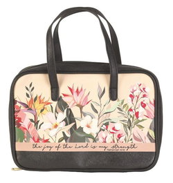 Image of BC: The Joy of the Lord Floral – Black Large