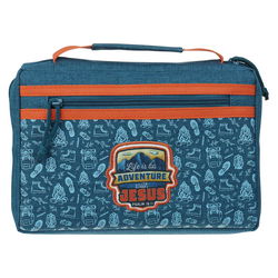Image of Bible Cover Fashion Blue Adventure With Jesus Ps. 16:11