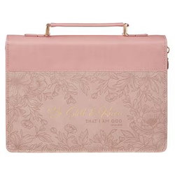 Image of Bible Cover Fashion Two-tone Pink Be Still & Know Ps. 46:10