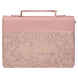 Image of Bible Cover Fashion Two-tone Pink Be Still & Know Ps. 46:10