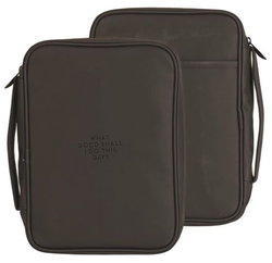 Image of BC: What Good Shall I Do Black 11.25 x 7.75 Fabric Zippered Bible