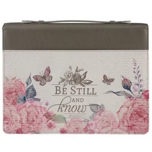 BC: Be Still And Know Faux Leather Large - Pslams 46:10