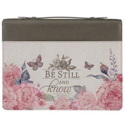 Image of BC: Be Still And Know Faux Leather Large – Pslams 46:10