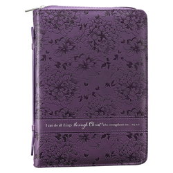 Image of BC: Fashion Purple Through Christ Phil. 4:13 – Large