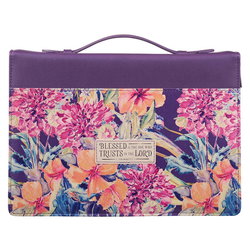 Image of BC: Fashion Purple/Floral Printed Trusts in the Lord Jer. 17:7 – – Disconti
