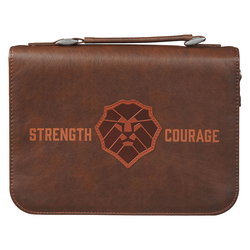 Image of BC: Classic Brown Lion Strength & Courage Josh. 1:9 – Large