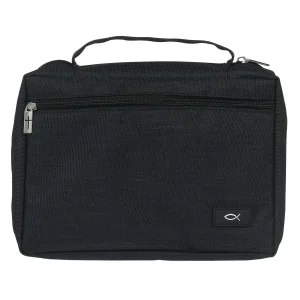 BC: Value Black Ichthus Patch - Ex Large