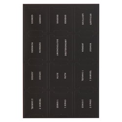 Image of Bible Indexing Tabs Black w/Silver Foil