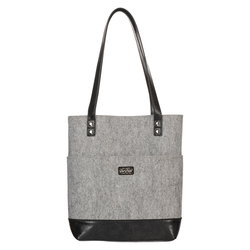 Image of Bible Tote Gray/Black The Plans Badge Jer. 29:11